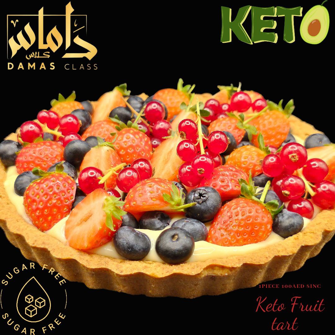 Keto fruit tart