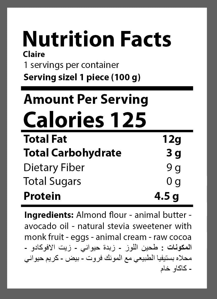 A piece of keto diet clay