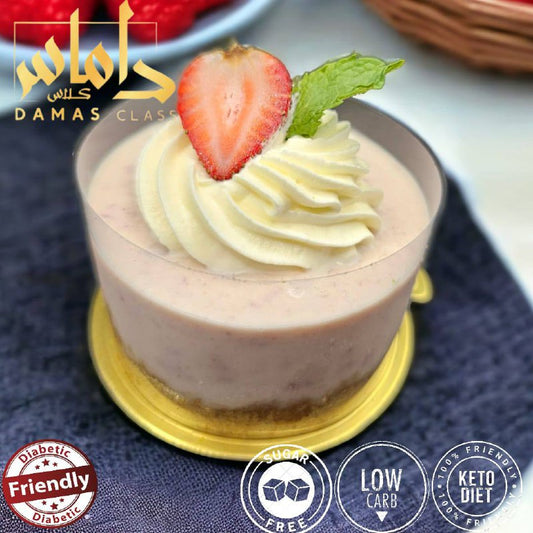 Cheesecake with strawberry keto diet